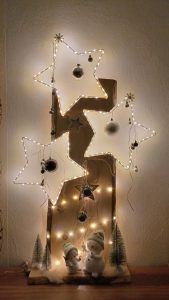 Dekosäule #001 Beleuchtet Nacht