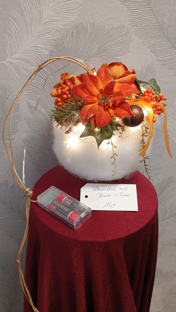 1004 - Schneeball mit Blume