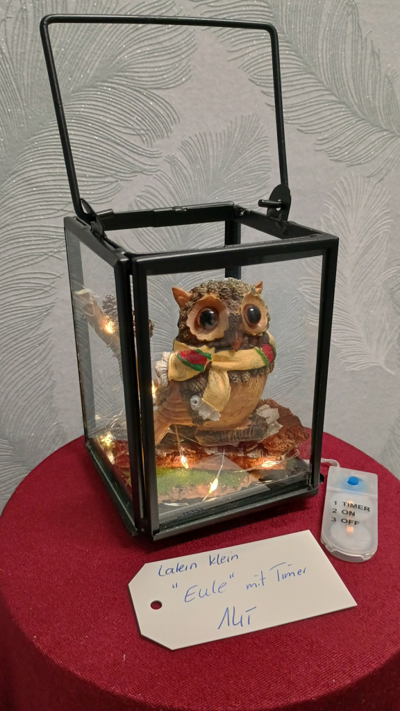 1021 - Laterne klein mit Eule