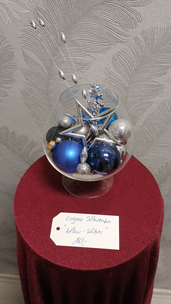 1024 - Cognac Schwenker Blau Silber