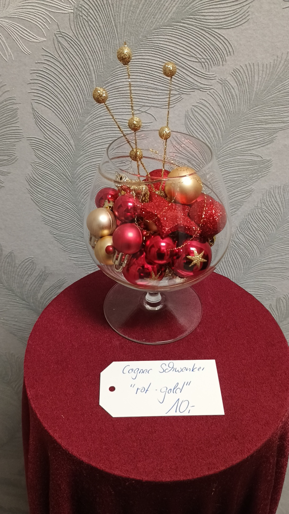 1025 - Cognac Schwenker Rot Gold