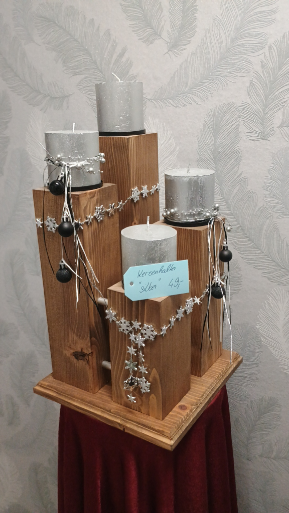 0026 - Kerzenhalter Silber