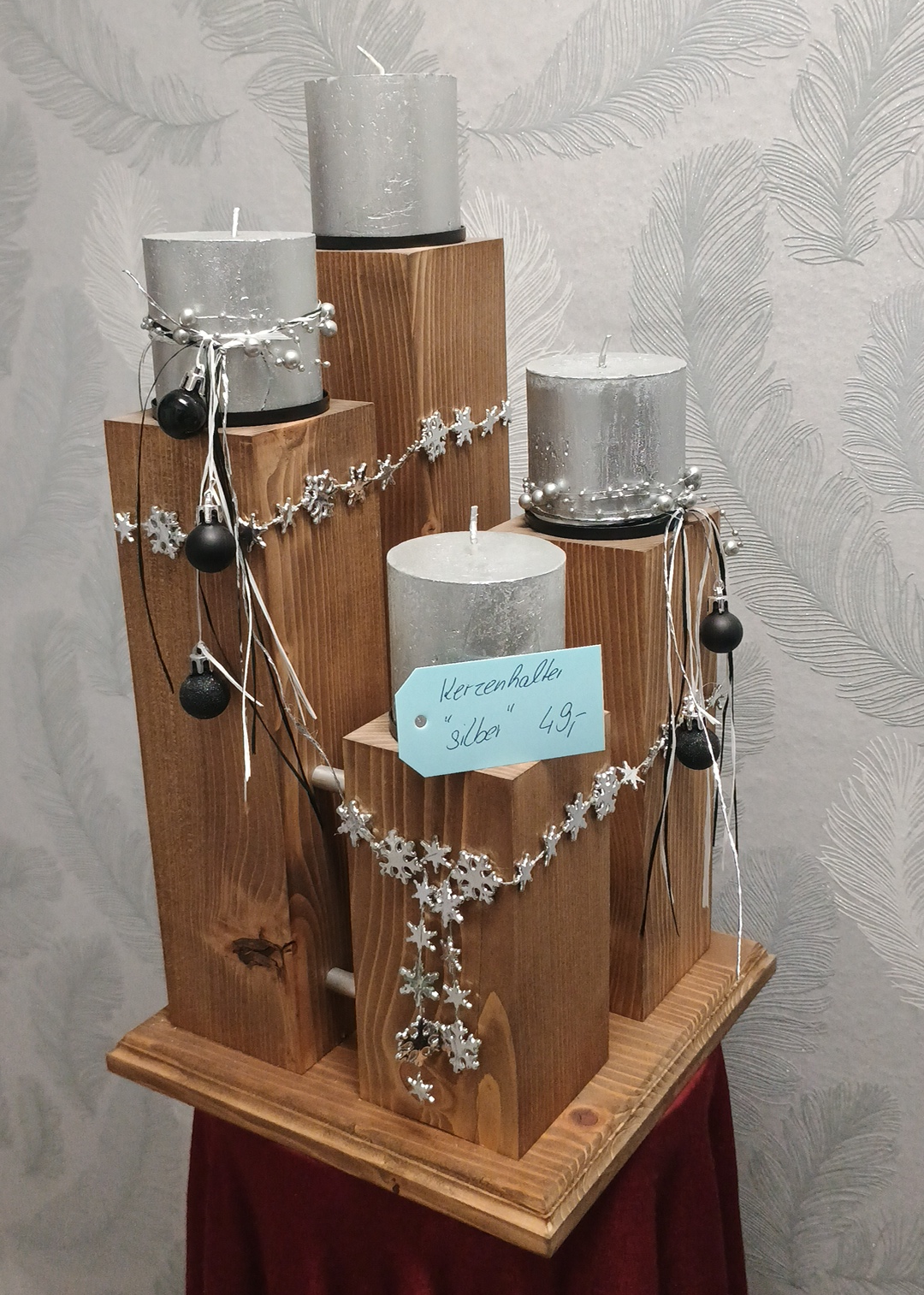 0026 - Kerzenhalter Silber