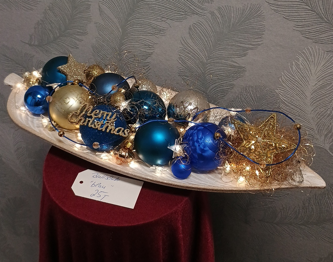 1012 - Blattschale blau