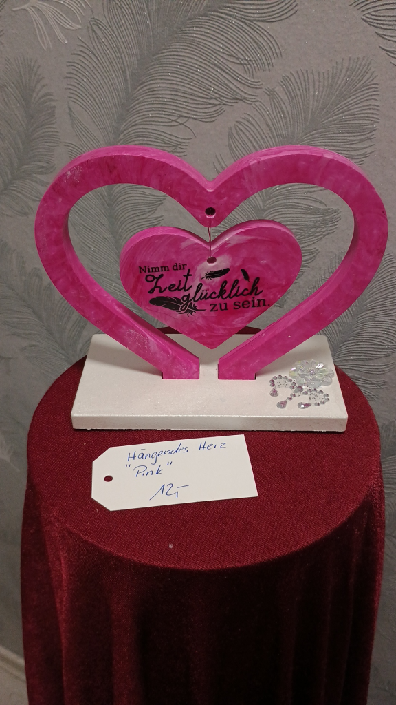 1043 - Hängendes Herz Pink