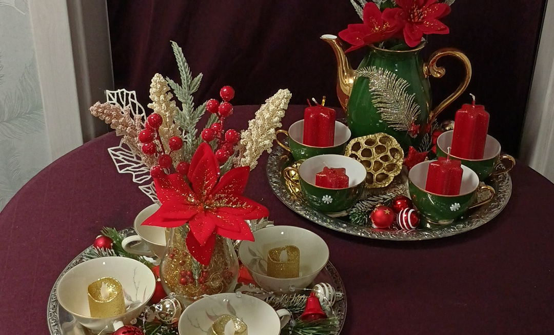 Adventskränze aus Kaffetassen