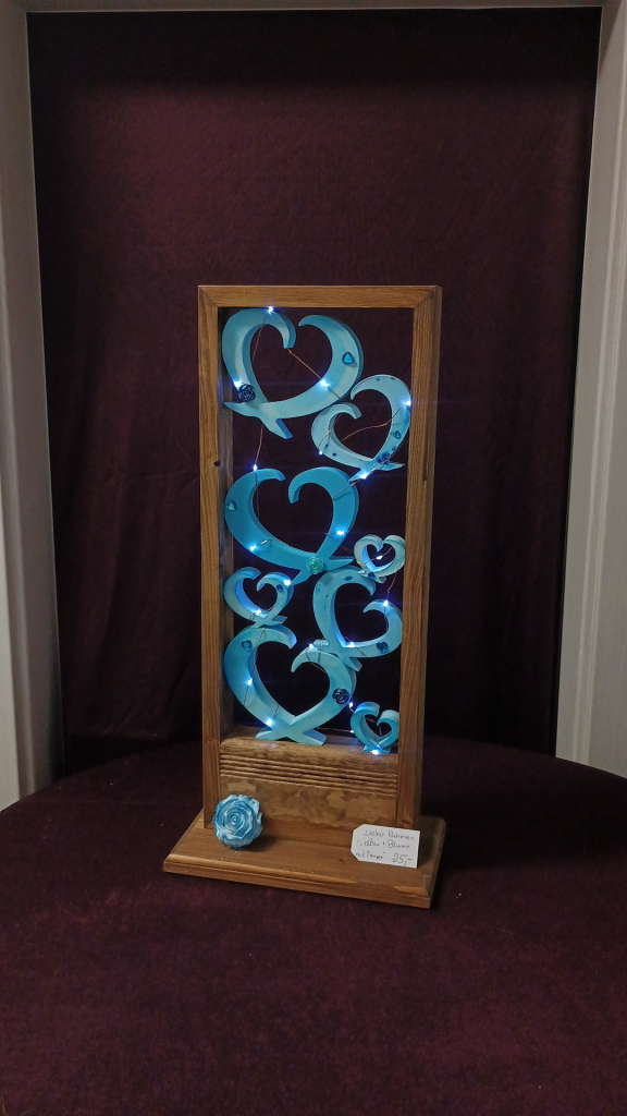 1088 - Dekorahmen Blaue Blume