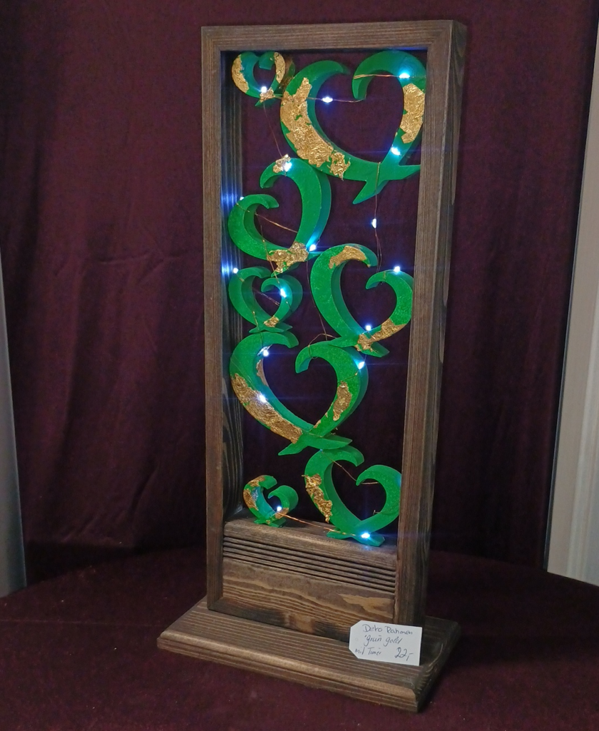 1091 - Dekorahmen Grün Gold