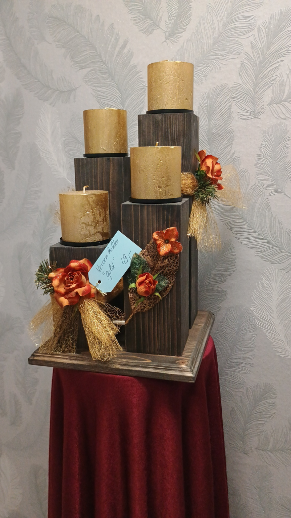 1098 - Kerzenhalter Gold