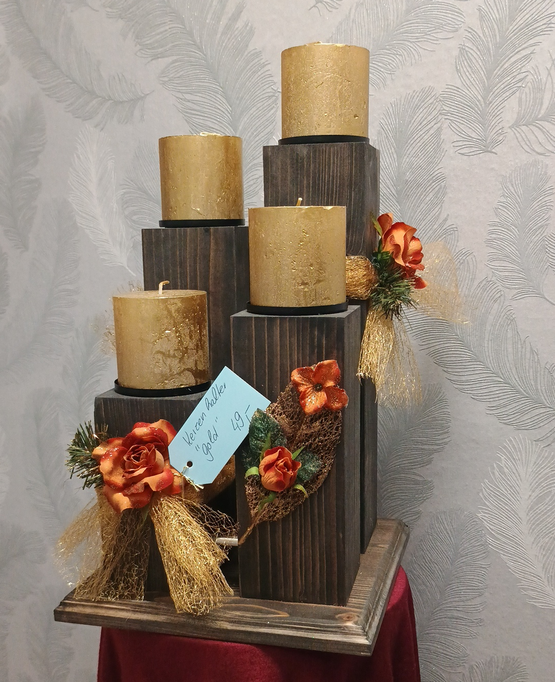 1098 - Kerzenhalter Gold