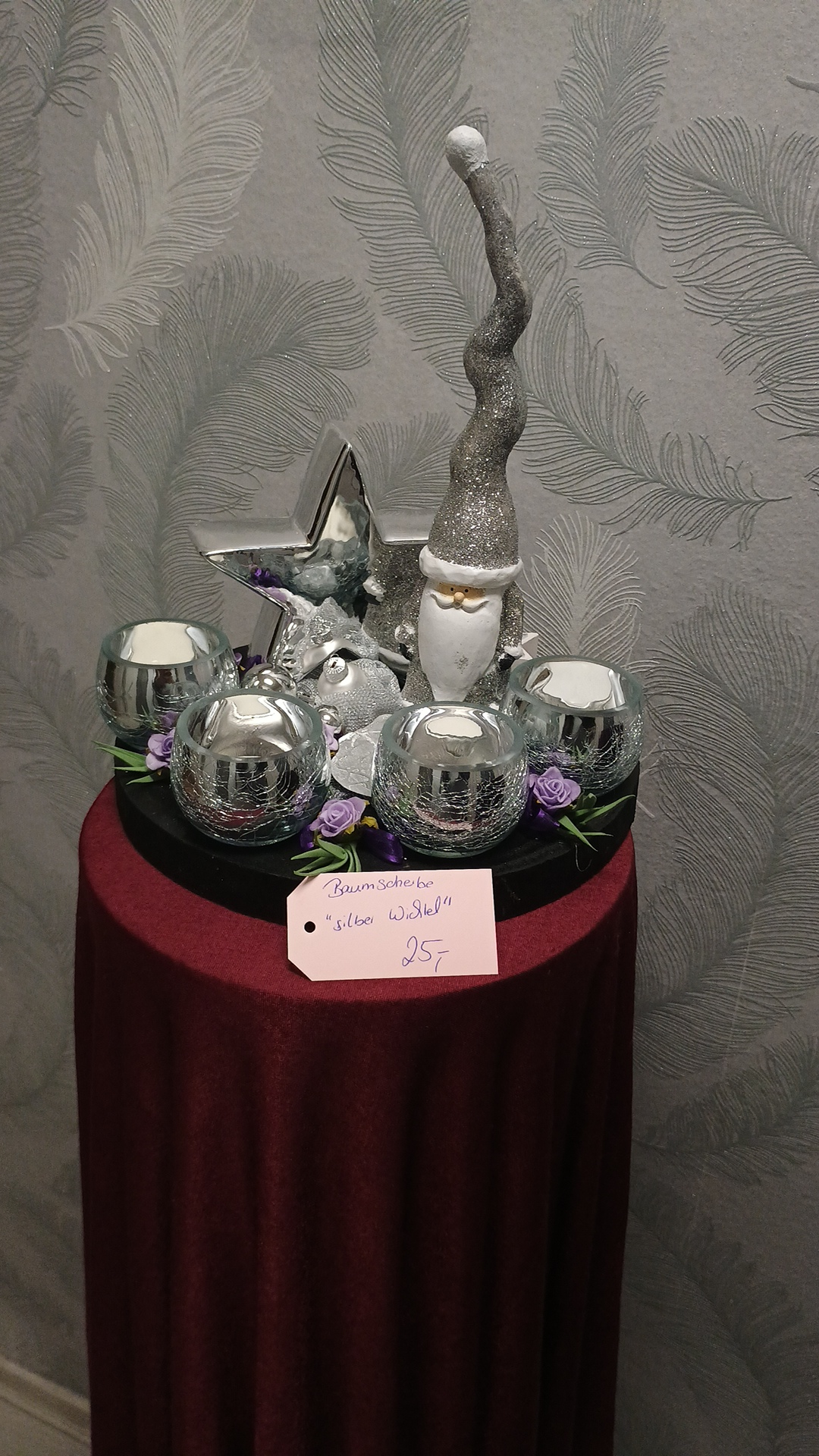 1104 - Baumscheibe Silber Wichtel