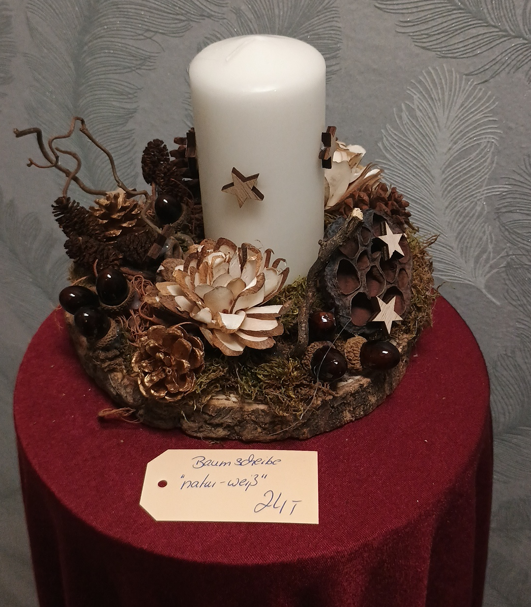 1113 - Baumscheibe Natur Weiß