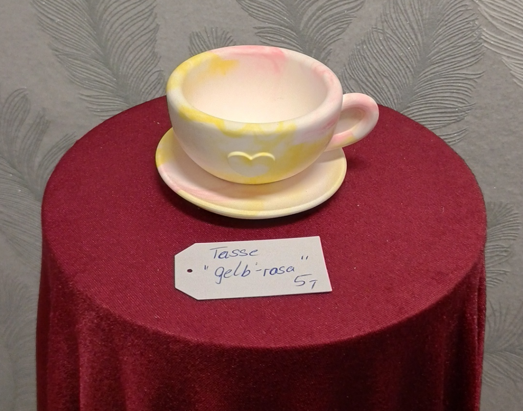 1075 - Tasse Gelb Rosa